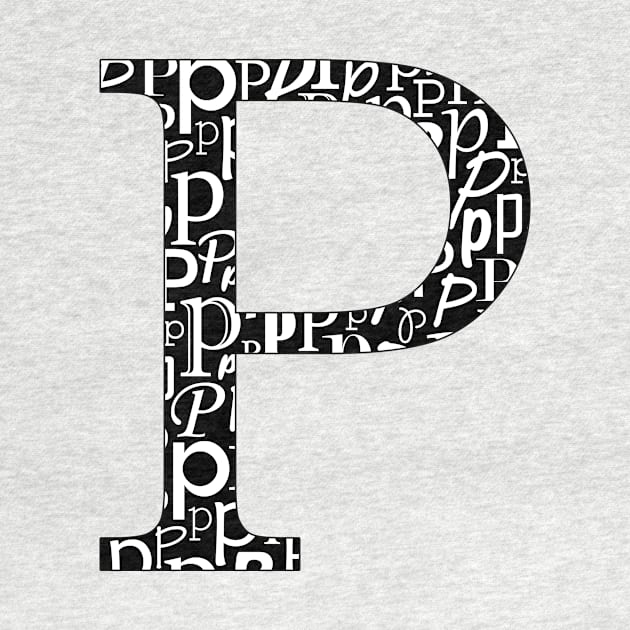 P Filled - Typography by gillianembers